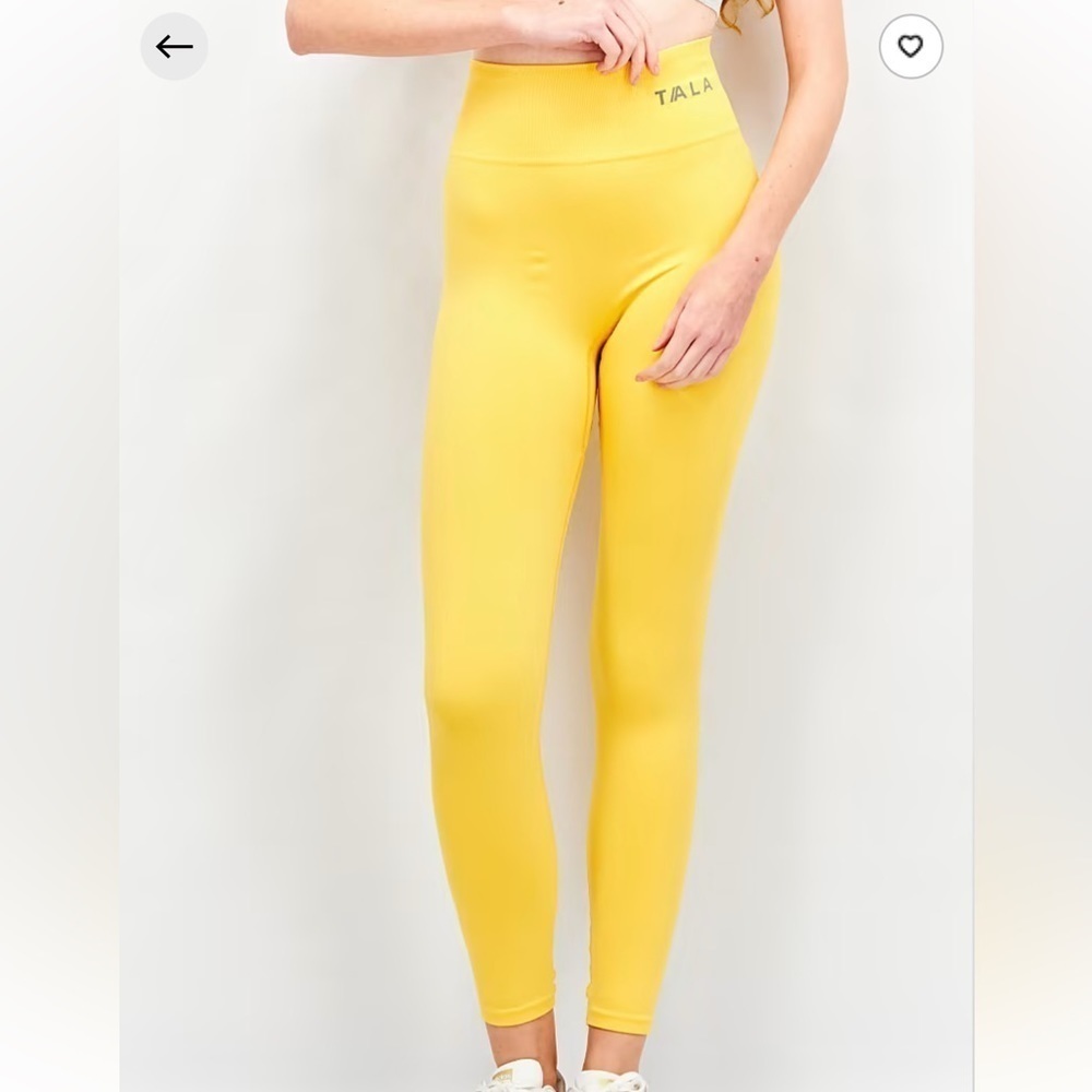 Tala compressive leggings in yellow size small